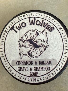 Two Wolves Cinnamon Balsam Shave & Shampoo Soap